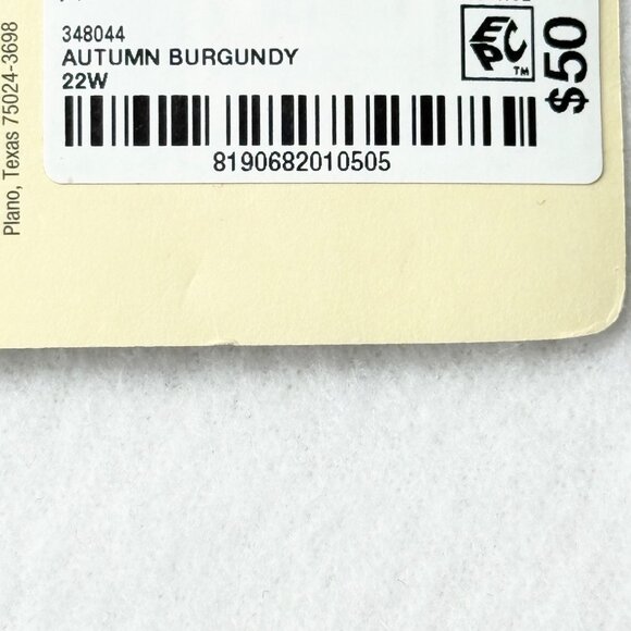 St. Johns Bay Women's Stretch Zip/ Elastic Back Burgundy Pants Size 22W NWT - Picture 6 of 12